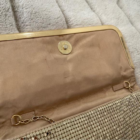 BCBGMaxAzria Gold Mesh Evening Bag - Picture 5 of 10